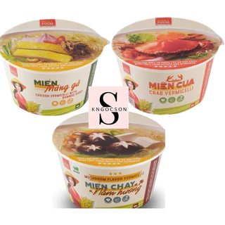 Combo 4 Miến Tô Chay Nấm Hương, Gà nấu măng, Cua Lá Bồ Đề 55G