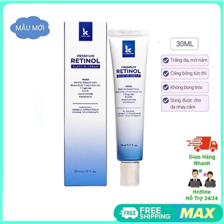 Kem dưỡng Retinol 0.5% K Lady Care 30ml Hàn Quốc, Giảm mụn, kiểm soát dầu nhờn, cấp ẩm, làm mờ thâm nám