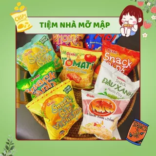 Bim bim oishi (gói 6g) vị đậu xanh nước dừa, bắp phô mai, bí đỏ, tôm, cua nhiều vị ngon