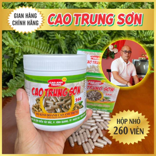 Bột Ngải Đen Chống độc dạng con nhộng 260 viên Cao Trung Sơn.