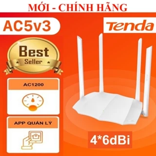 Bộ phát Wifi Tenda AC5 AC6 Băng Tần Kép Chuẩn AC 1200Mbps