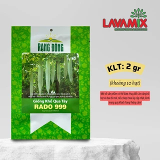 Hạt giống Khổ Qua Tây Rado 999 (2g~10 hạt) hiệu Rạng Đông chịu nhiệt tốt, sinh trưởng tốt | Đất trồng cây Lavamix