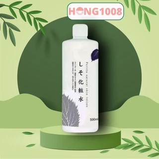 Nước hoa hồng lá tía tô Perilla Natural Skin Lotion 500ml Nhật Bản