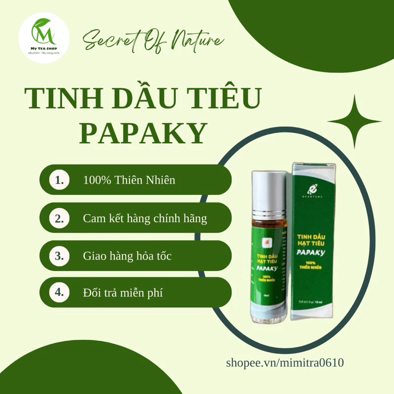 Tinh dầu tiêu PAPAKY- Hỗ trợ xương khớp, tiêu độc trong khớp