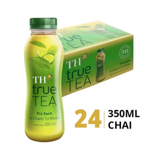 Thùng 24 Chai Trà Xanh Vị Chanh Tự Nhiên - TH True Tea 350ml