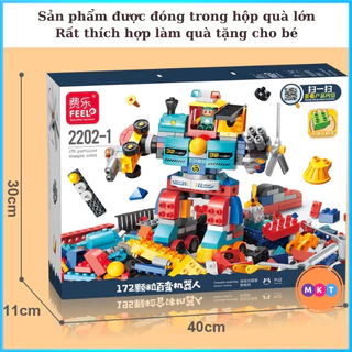 Bộ lắp ráp duplo cỡ lớn,người máy 172 chi tiết - Phiên bản mới