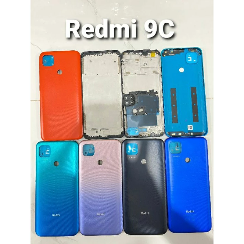 Vỏ Bộ Redmi 9C Zin New | đầy đủ khung sườn, phím bấm, kính camera, khay sim