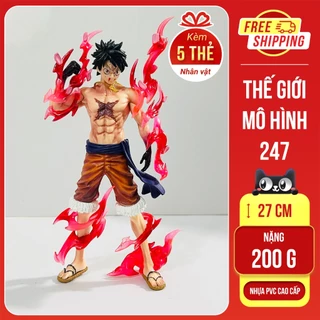 Mô hình One Piece Luffy haki hoa anh đào giá rẻ - cao 24cm