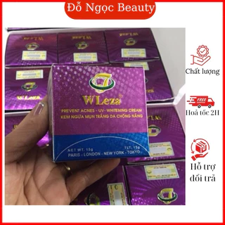 Kem ngừa mụn trắng da chống nắng Wleza 15g