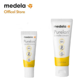 Kem nứt đầu ti Medela Purelan 7g, chiết xuất mỡ cừu, kem bôi và chăm sóc núm ti an toàn cho mẹ