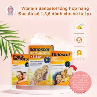 SANOSTOL Đức số 1/3/6 dành cho bé từ 1y+