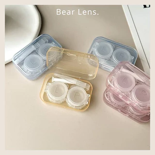 BEARLENS Khay Đựng Lens Không Gương Nắp Gập Douyin Kèm Dụng Cụ Đeo Lens