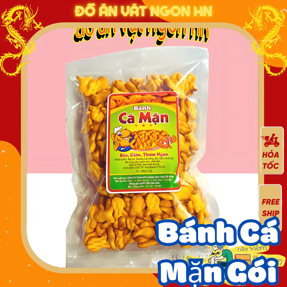 Bánh quẩy bánh cá bánh ăn vặt ngon gói 100g hàng công ty