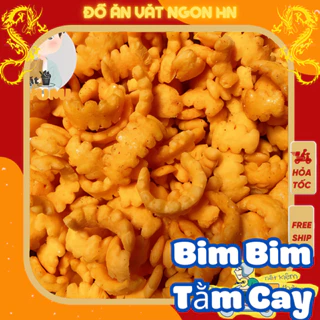 bánh quẩy bim bim tằm cay 400g bánh ăn vặt giòn giòn ngon ngon