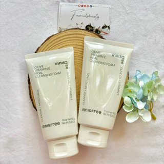 Sữa Rửa Mặt Dưỡng Ẩm Sâu Innisfree Olive Real Cleansing Foam 150ml [Dành cho da khô]