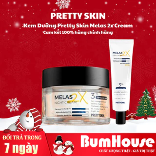 Kem Dưỡng Pretty Skin Melas 2x Cream, Kem Dưỡng Trắng Da, Kem Dưỡng Mờ Thâm Sạm Nám 50ml