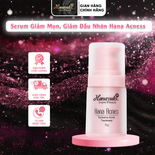 Serum Giảm Mụn, Giảm Dầu Nhờn Hana Acness Mini 15g Skincare Cho Bé Giúp Dưỡng Da Và Làm Sáng Da