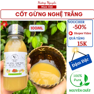 CỐT GỪNG NGHỆ TRẮNG HẠT GẤC ( KHÔNG VÀNG QUẦN ÁO ) HẠ THỔ MOM VIỆT 100ML