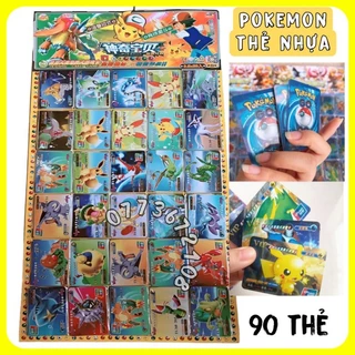 Vỉ 30 bộ thẻ bài Pokemon Vip( tổng 90 thẻ)