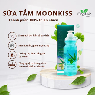 Sữa tắm nha đam MOON KISS làm sạch bụi bẩn, mồ hôi, tế bào chết trên da, giữ độ ẩm tốt, 700ml