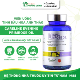 Viên Uống Tinh Dầu Hoa Anh Thảo Úc Evening Primrose Oil CareLine - Hỗ Trợ Cân Bằng Nội Tiết Tố Nữ, Làm Đẹp Da