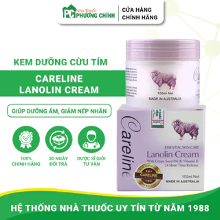 Kem Nhau Thai Cừu Careline Lanolin Cream Nhập Khẩu Chính Hãng Từ Úc (Hộp 100ml)