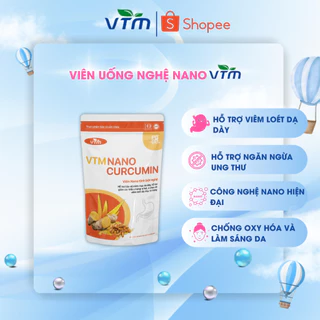 Viên uống tinh bột nghệ VTM NANO CURCUMIN - gói 60v