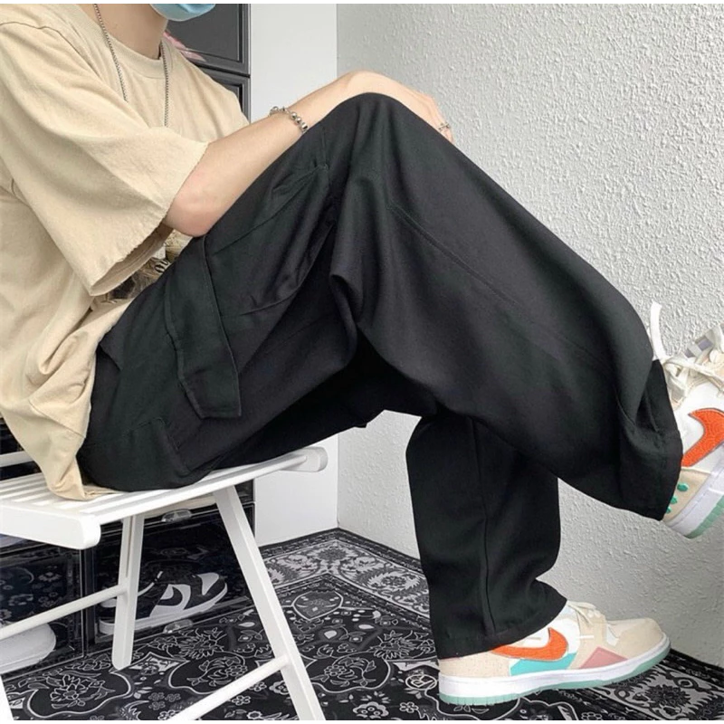 Quần kaki ống đứng kiểu dáng túi hộp - Minimal style