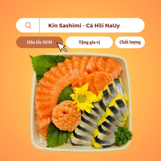 [HỎA TỐC T2-CN] Set sashimi cá hồi và cá trích ép trứng 5