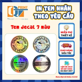 In Tem Nhãn 7 Màu, Tem Sửa Chữa Lắp Đặt Thiết Kế Cắt Bế Theo Yêu Cầu