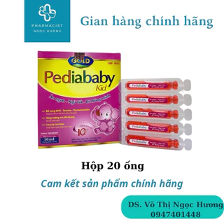 Pediababy Kid giúp bé ăn ngon, ngủ tốt, thông minh hộp 20 ống