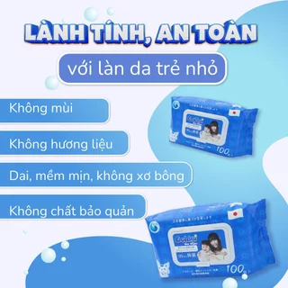 Khăn ướt Goldgi An toàn cho trẻ nhỏ: không mùi hương, không hương liệu và chất bảo quản