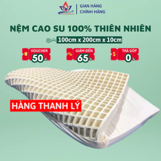 [FREESHIP] Nệm Cao Su Thiên Nhiên 100% size 1mx2mx̀10cm