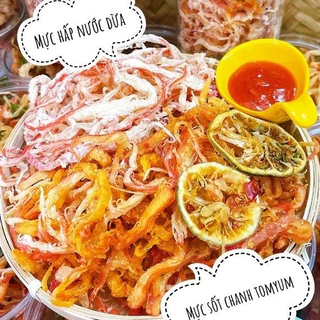 1 KG - Mực sợi hấp nước dừa mix mực sốt tomyum