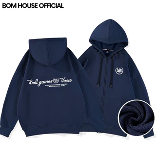 Áo Khoác Hoodie Zip Ballgames Nam Nữ Form Rộng Ulzzang Unisex bomhouse