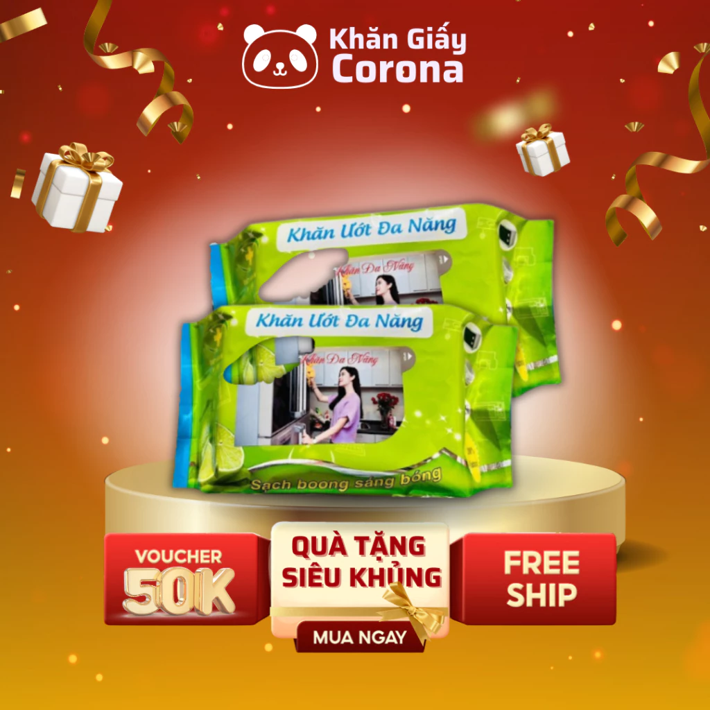 COMBO 5 GÓI KHĂN LAU BẾP ĐA NĂNG 50 tờ