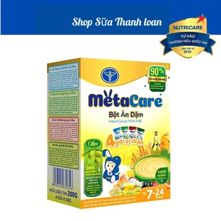 [HSD T1-2026] Bột Ăn Dặm Nutricare Metacare 4 Gói Vị Mặn 200g.