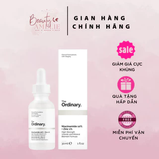 Serum The Ordinary Niacinamide 10% + Zinc 1% Cân Bằng Bã Nhờn Làm Sáng Da Thu Nhỏ Lỗ Chân Lông Giảm Thâm amelie beauty