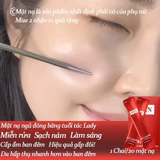 Mặt nạ dưỡng ẩm Mặt nạ ngủ Mặt nạ làm trắng 20ml Dưỡng ẩm và dưỡng ẩm làm trắng da Giảm tàn nhang Chống lão hóa