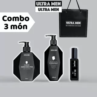 Bộ Quà tặng nam Ultra Men Sữa tắm + dầu gội + 6ml nước hoa