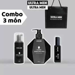 Combo quà tặng nam Sữa tắm nam + ddvs nam giới + 6ml nước hoa