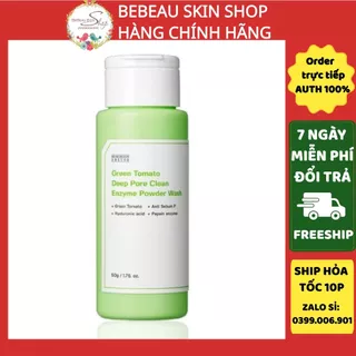 Bột rửa mặt cà chua xanh SungboonGreen Tomato Deep Pore Clean Enzyme Powder Wash tẩy da chết dịu nhẹ 50g - Bebeau