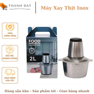 Máy Xay Thịt Xay Thực Phẩm Cối Inox 4 Lưỡi Đa Năng - Máy Xay Tỏi Ớt Bảo Hành 6 Tháng - Máy Xay Kinosun