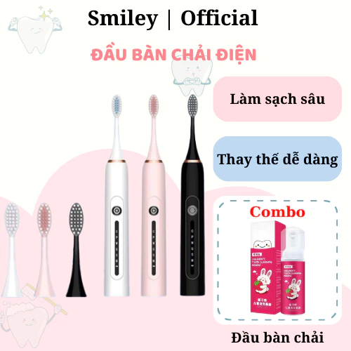 Đầu bàn chải điện UNICORN công nghệ cao cấp, bàn chải điện cho bé (có phân loại dây sạc)