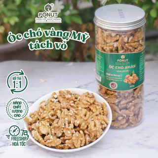 Hạt óc chó vàng tách vỏ Fonut 500G- 250G hạt dinh dưỡng để nấu sữa hạt, ăn vặt, ăn kiêng