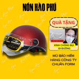 [TẶNG KÍNH CHỐNG BỤI] Mũ bảo hiểm nam nữ nửa đầu có KÍNH GẬP, KÍNH CÀNG | Nón bảo hiểm 1/2 đầu HÀO PHÚ