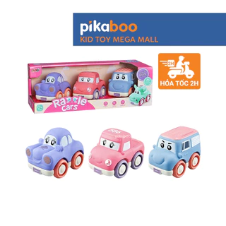 Đồ chơi ô tô xúc xắc Pikaboo mẫu mã đa dạng màu sắc phong phú giúp kích thích thị giác cho bé
