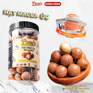 Hạt Macca Úc Nứt Vỏ Pams 250g/480g - Mắc Ca Size A Dễ Tách, Nhân Dày Cơm