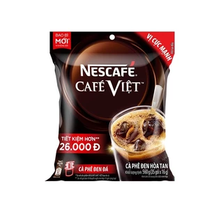 Bịch 35 gói Cà phê đen đá NesCafé Café Việt 560g