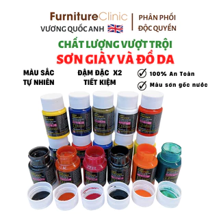 Màu sơn da gốc nước hãng Furniture Clinic chuyên sửa chữa túi da, ví da, giày da, đồ da Leather Colourant 30ml